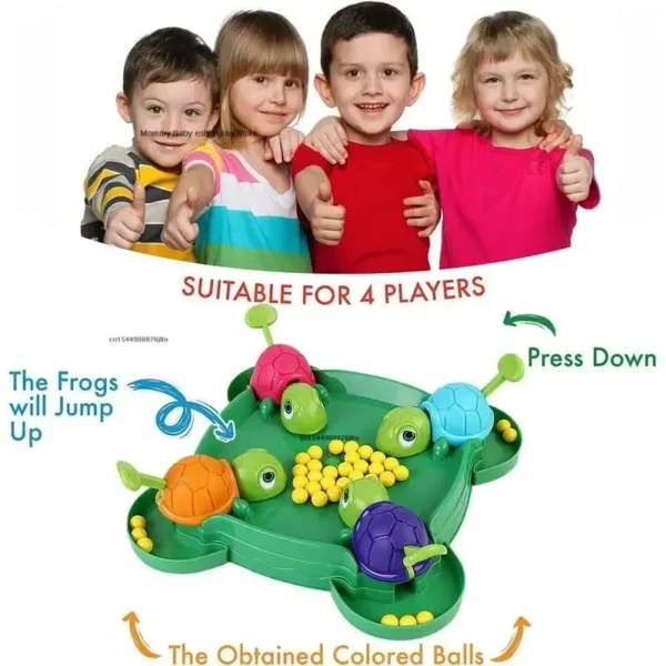 Hungry Turtle Board Games Turtle Snatching Bean Ball Table Game Kids Educational Toys Family Party Games Children Birthday Gifts