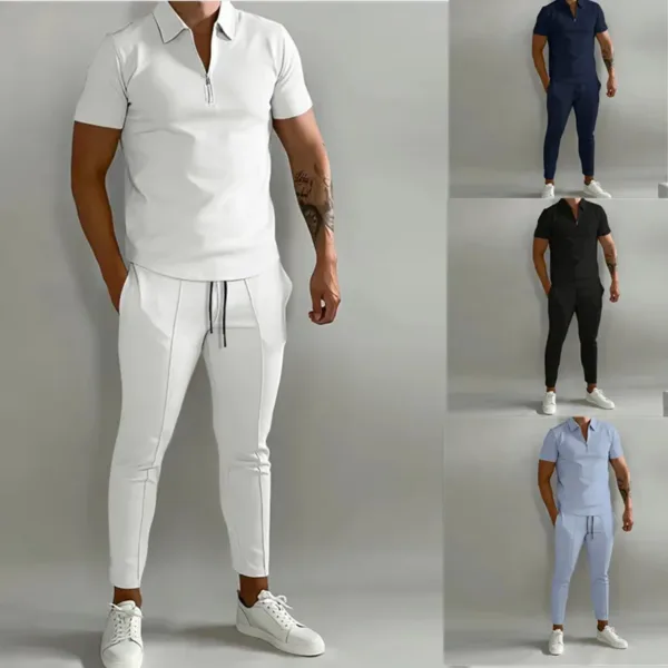 2024 Europe and the United States summer suit slim-fit trend youth sports leisure men's new era - Image 5