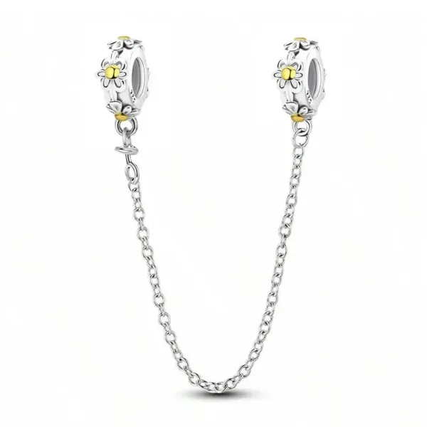 Pandora Sterling Flower Bracelet - Image 4