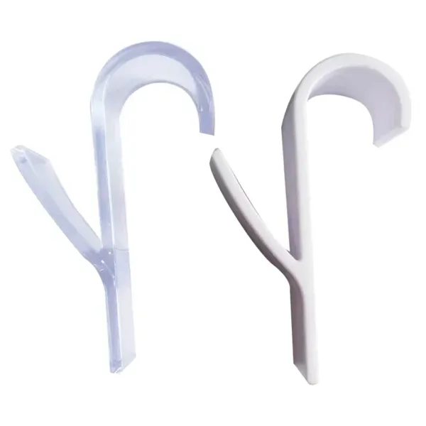 Kitchen Bathroom Hanger Clips Storage Racks White Clear Hanger Heated Towel Radiator Rail Clothes Scarf Hanger Hooks Holder - Image 11