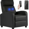 Living Room Massage Reading Chair Winback Single Sofa Home Theater Seating Modern Reclining Easy Lounge with PU Leather - Image 8