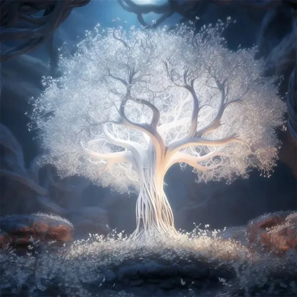 Fantasy White Tree Of Life Poster Prints For Living Room Home Decor Abstract Mythic Life Tree Canvas Painting Wall Art Aesthetic - Image 19