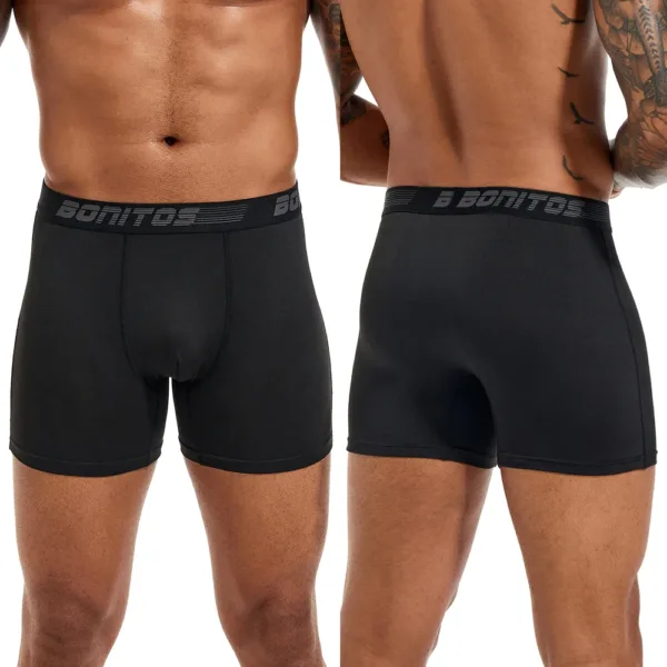 5pcs Pack 2023 Men Panties Polyester Underwear Male Brand Boxer And Underpants For Homme Lot Luxury Set Sexy Shorts Gift Slip - Image 3