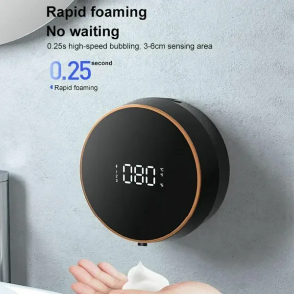 Smart Soap Dispenser Wall-mounted USB Touchless Water Foam Machine Infrared Automatic Soap Dispenser Bathroom Accessories - Image 7