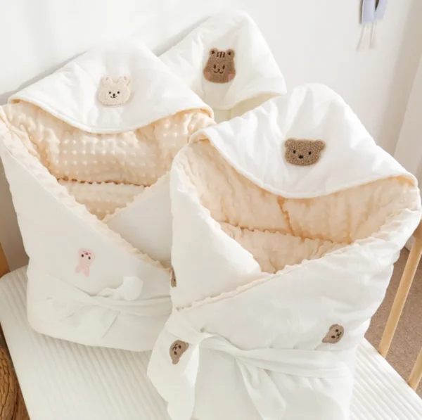 Newborn Baby Blanket Envelope Swaddle Wrap Baby Receiving Blankets Boy Girl Cotton Soft Infant Sleep Sack Crib Stroller Blanket - Image 6