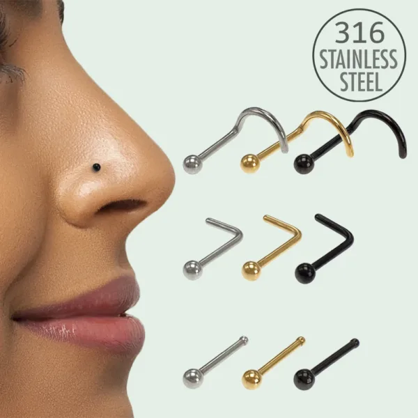 Nose Ring Studs Set - Image 13