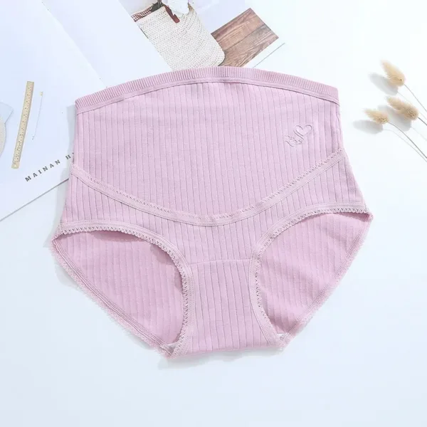 Women's Maternity High Waist Cotton Panties C Section Recovery Postpartum Soft Stretchy Full Coverage Underwear - Image 7