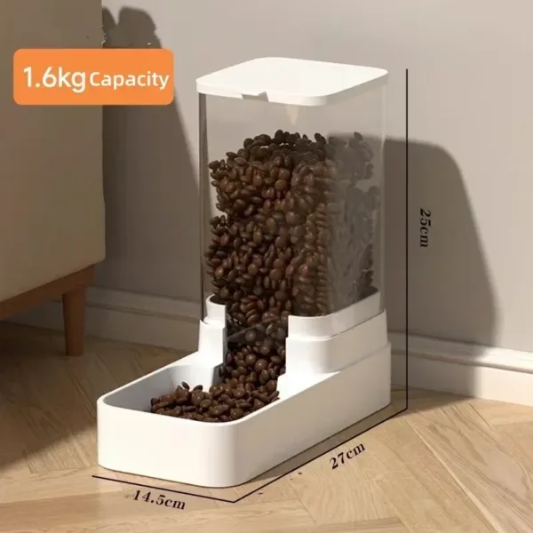 Gravity Cat Water Dispenser Automatic Dog Feeder Cat Feeder and Cats Water Dispenser Cat Feeder Food Storage Dispenser Container - Image 7