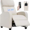 Living Room Massage Reading Chair Winback Single Sofa Home Theater Seating Modern Reclining Easy Lounge with PU Leather - Image 2