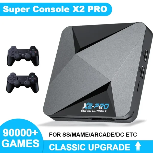 KINHANK Retro Video Game Console Super Console X2 Pro with 90000 Video Games for PS1/DC/MAME/SS with Gamepad Kid Gift Game Box - Image 6