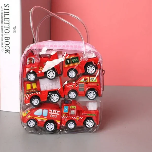 Mini Tractor Car Toy Pull Back Car Children's Toys Engineering Vehicle Fire Truck Kids Inertia Cars Diecasts Toy Children Gifts - Image 9