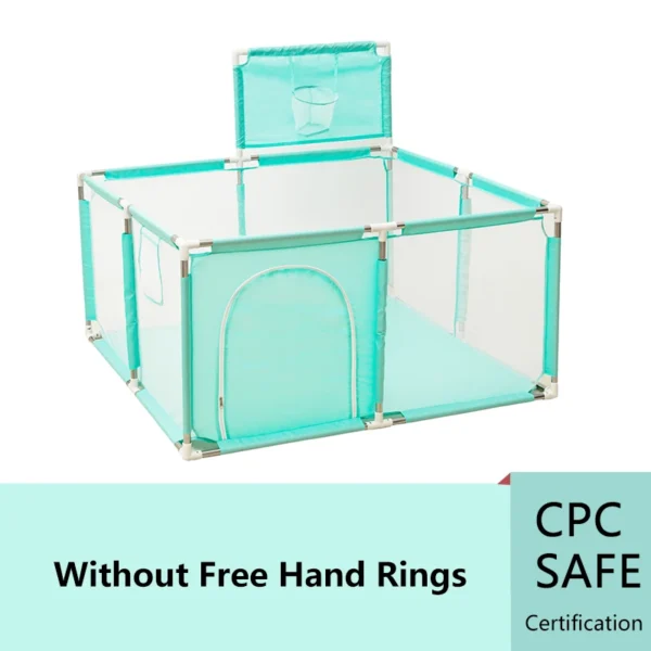 IMBABY Baby Playpen Square Baby Playground with Basketball Board Activities for Baby Large Child corral Safety Barriers Fence - Image 11