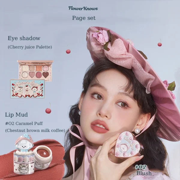 Flower Knows Never's Shop Collection All In Make Up Sets Cosmetics Full Set Lip Mud Blusher Eye Shadow Makeup Kit Professional - Image 3