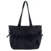 Satin Folded Bow Tote Bag - Image 2