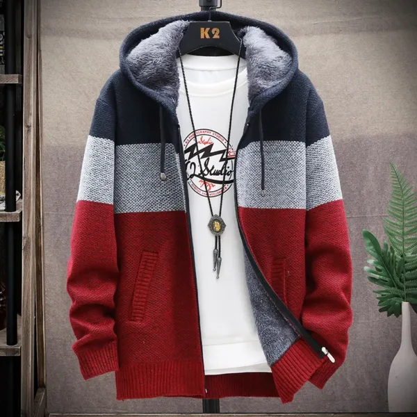 Hooded Sweatshirt Man Cardigan Sweater Hoodie Man Luxury Men's Hoodies Sweater Coat Windbreaker Korean Reviews Many Clothes 2024 - Image 9