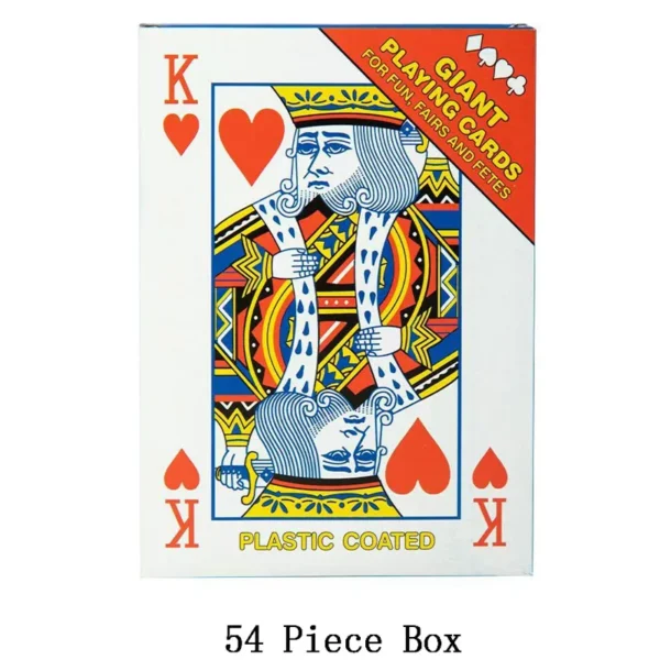 Super Jumbo Oversized Playing Cards 4x Larger 54 CardsCarnival Wedding Birthday Party Favors Board Games For Adults And Family - Image 5