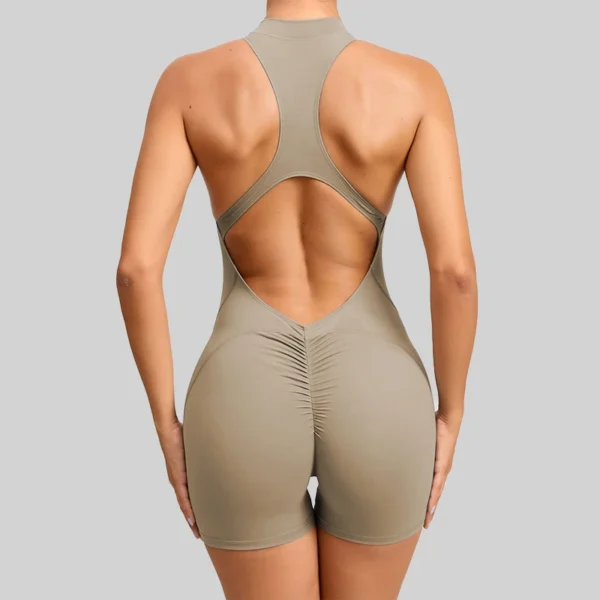 Short Sports Jumpsuit Sleeveless Gym Set Women Yoga Clothes Rompers Workout One-piece Suit Female Outdoor Recreation Bodysuits - Image 7