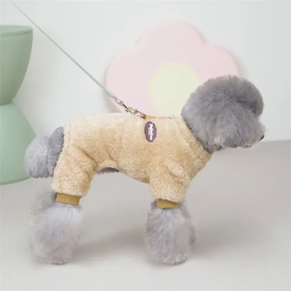 Winter Puppy Jumpsuit Soft Warm Dog Clothes For Small Medium Dogs Pajamas Chihuahua Coat Pug Yorkies Overalls Pet Clothing - Image 7