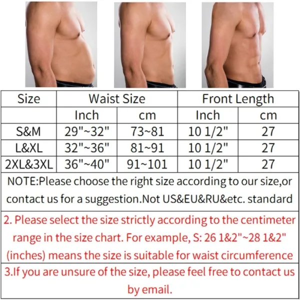 Mens Abdomen Reducer Sauna Body Shaper Fitness Sweat Trimmer Belt Waist Trainer Belly Slimming Shapewear Waist Trainer Corset - Image 6