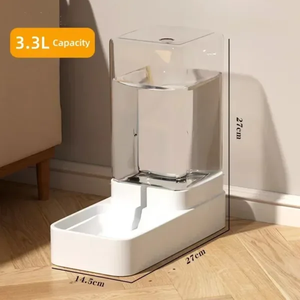 Gravity Cat Water Dispenser Automatic Dog Feeder Cat Feeder and Cats Water Dispenser Cat Feeder Food Storage Dispenser Container - Image 2