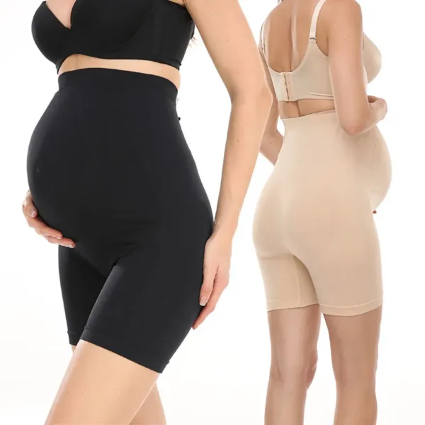 Stylish and Practical High-Waist Maternity Underwear for Pregnant Women in Late Trimester with Extra Belly Support Intimates - Image 2