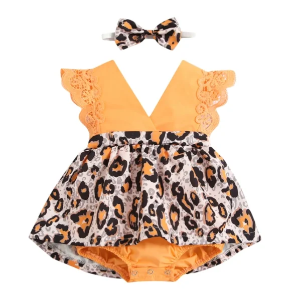 New Arrival 2pcs Red Flower Baby Clothing Newborn Baby Girls Lace Backless Romper Dress Jumpsuit Outfits Clothes 0-24M - Image 10