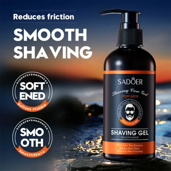 Shave Gel Foam Gentle Moisturizing Shaving Cream For Refreshing Cleaning Softening Beard Foam Shaving Gel For Men