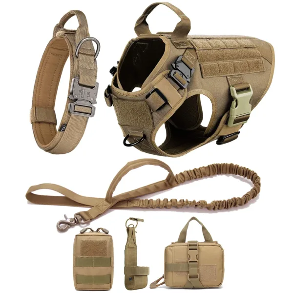 Large Dog Harness And Leash Set Pet German Shepherd Malinois Training Walking Vest Dog Harness And Collar For Medium Large Dogs - Image 21