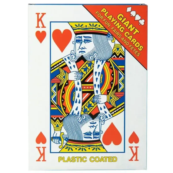 Oversized Super Jumbo Poker Playing Cards 4x Larger Travel Carnival Wedding Birthday Party Favors Family Board Games For Adults - Image 4