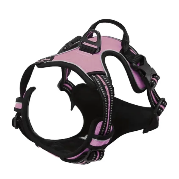 Adjustable Dog Harness Vest with Night Reflective Strip for Small Medium and Large Dogs for Outdoor Walking - Image 8
