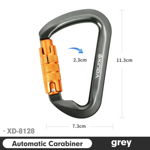 Xinda Outdoor Carabiner Rock Climbing Mountain Landing 30kN High Altitude Operation Equipment Aluminum Alloy Safety Buckle Hook - Image 16