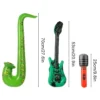12Pcs Inflatable Instruments Toy Music Balloons Set Simulation Instrument Guitars Saxophones Microphones Party Toy Children Toys - Image 4