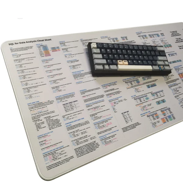 Large SQL Shortcut Key Mouse Pad Extended Table Carpet Offices Accessories Mousepad Gaming Mouse Mat 300x800/400x900MM Desk Mat - Image 6