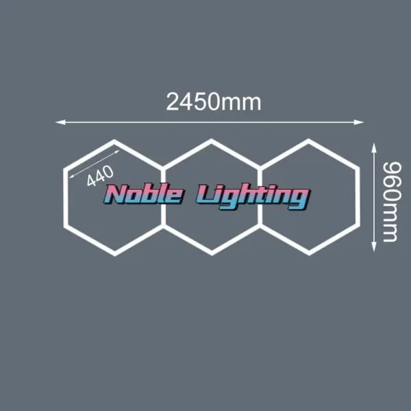 1-5PCS Honeycomb Led Light Garage Light Hexagon Led Lamp Led Tube Ceiling Lighting for Auto Car Body Repair Workshop Customized - Image 17