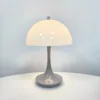 LED mushroom small table lamp portable USB charging dimmable flower bud lamp bedroom bedside lamp - Image 5