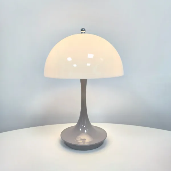 LED mushroom small table lamp portable USB charging dimmable flower bud lamp bedroom bedside lamp - Image 5