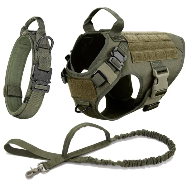 Large Dog Harness And Leash Set Pet German Shepherd Malinois Training Walking Vest Dog Harness And Collar For Medium Large Dogs - Image 7