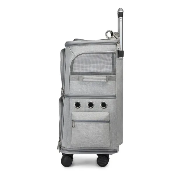 Portable Outdoor Telescopic Pull Rod Case Double-layer Pet Trolley Bag Fodlable Pet Carrier Dog Carrier Cat Carrier - Image 2