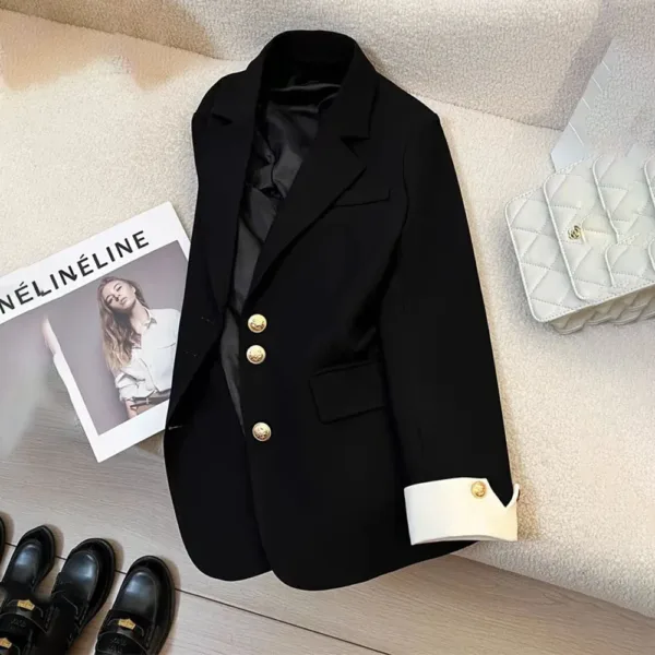 Autumn Winter Office Lady Blazer Jacket Women 2024 Fashion Long Sleeve Coat Woman Blazers Feminino New In Outerwears Casual - Image 7