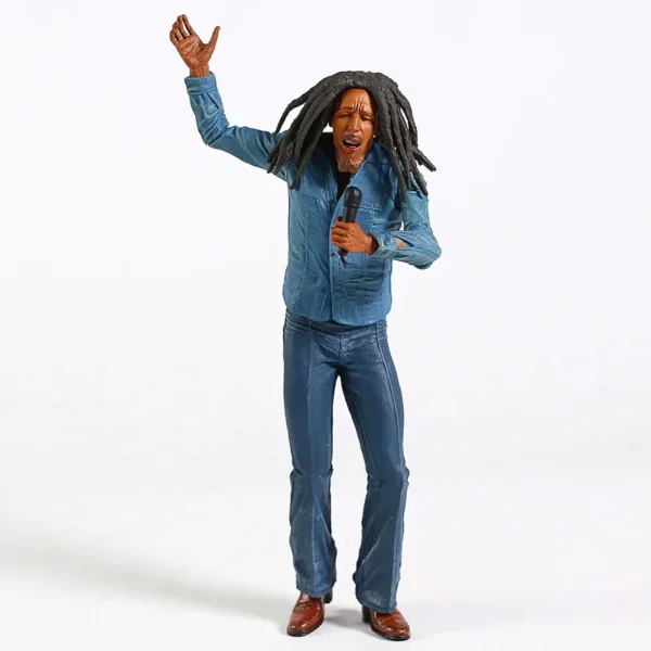 Bob Marley Music Legends Jamaica Singer & Microphone PVC Action Figure Collectible Model Toy 18cm - Image 4