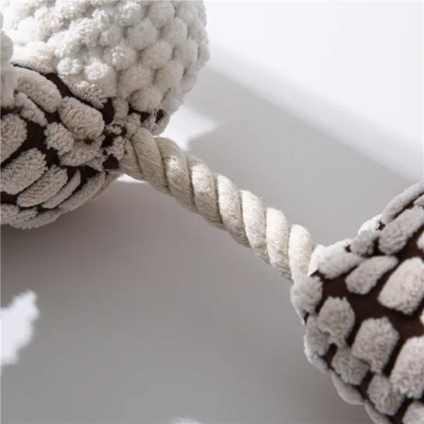 Cute Donkey Shape Dog Plush Toy Corduroy Cotton Rope Chew Toy for Pet Puppy Squeaker Squeaky Molar Training Dogs Accessories - Image 7