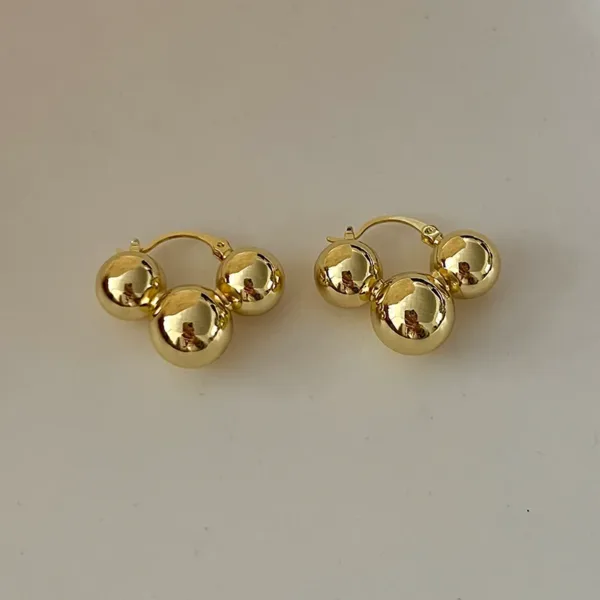 Personalized Metal Ball Earrings - Image 7