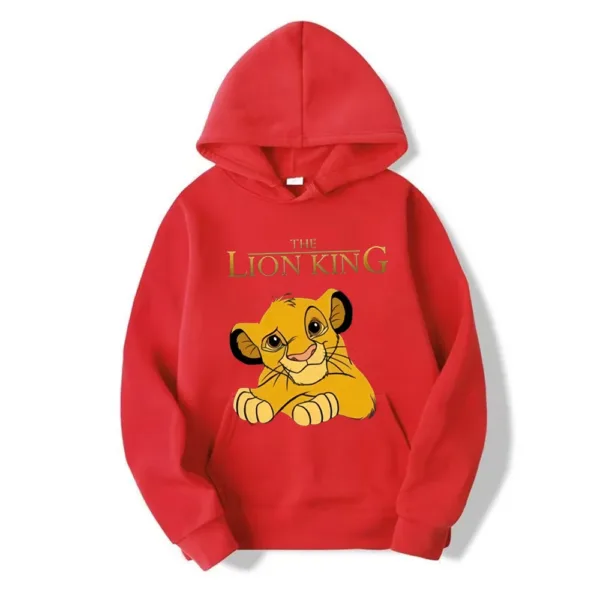 2024 New Disney The Lion King Women's Hoodies Tops Cartoon Fashion Sweatshirt Female Kawaii Clothes Autumn Streetwear Pullover - Image 3