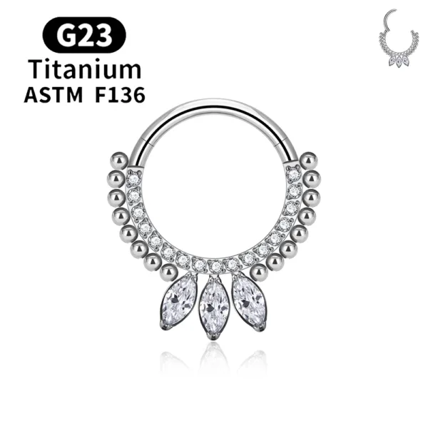 Titanium Septum Nose Rings - Image 7