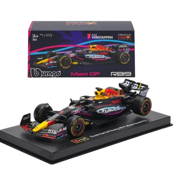 Bburago 1:43 2023 F1 Red Bull RB19 Alloy Car Formula Racing Diecast Model Toy Collection Gifts Verstappen Miami RB 19 - Image 11