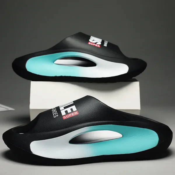 Men's slippers massage sandals man summer beach shoes Thick Bottom Unisex Soft Slipper sneakers EVA Non-slip women home slipper - Image 4