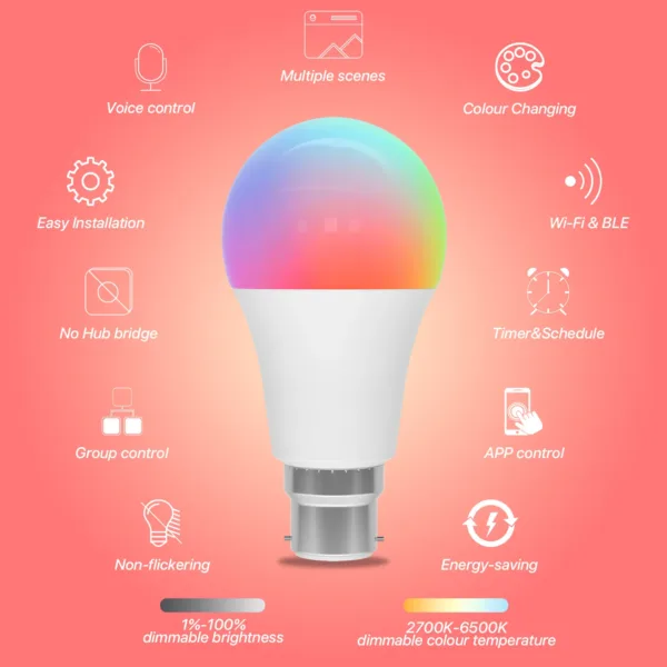 B22 Smart LED Bulb - Image 3
