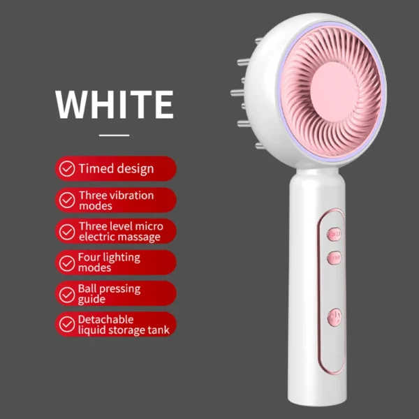Electric Vibration Massage Comb Red Light Therahy Scalp Brush Hair Head Massage Anti Hair Loss Scalp Massager - Image 7