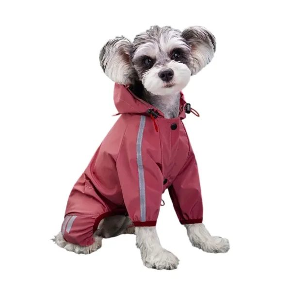 Dog Raincoat Reflective Waterproof Pet Clothes for Chihuahua Maltese Rain Coat Small Medium Dogs Jumpsuit Raincoat Dogs Overalls - Image 9
