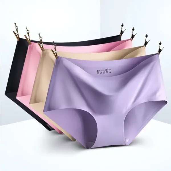 1pc Ice Silk Pregnant Women Underwear Ice Silk Low Waist Comfortable Postpartum Seamless Maternity Underwear Pregnancy Briefs - Image 6